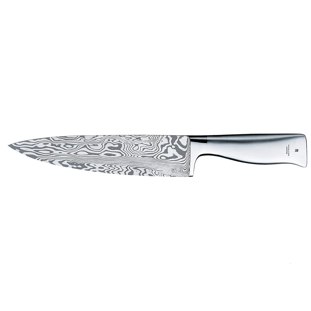 WMF Grand Gourmet Damastmesser, Küchenmesser, Kochmesser 33,5 cm, Made in Germany, Damaststahl 120-l