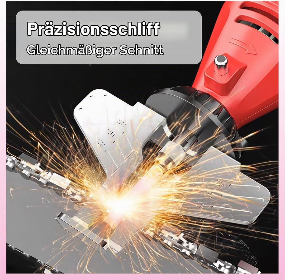 12 Stück Kettensägenschärfer Schleifstein-Feilen, 4,8 mm Keramik-Schleifkopf, 3 mm Metallschaft, für