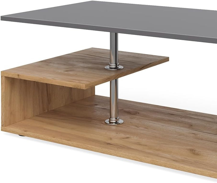Vicco Couchtisch Guillermo Wohnzimmertisch Beistelltisch Holztisch Kaffeetisch 90 x 50 cm