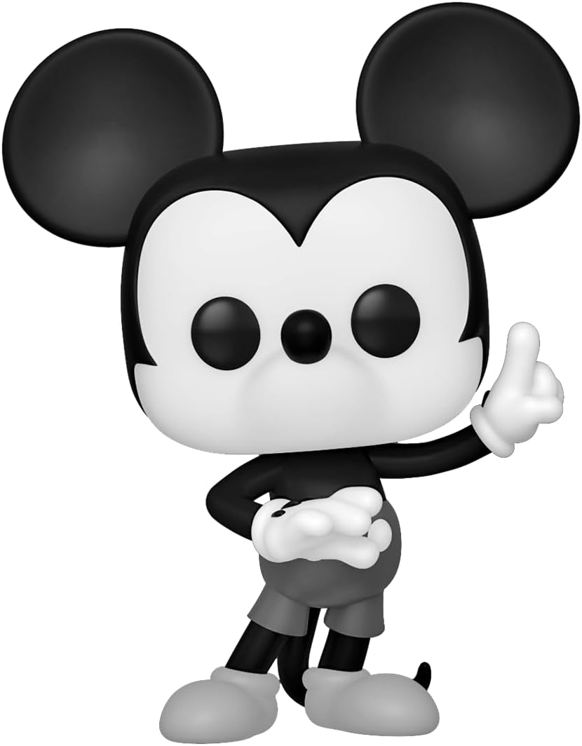 Funko Pop! Disney: Mickey und Seine Freunde – Schwarz-Weiss-Vinyl-Figur, 4er-Pack