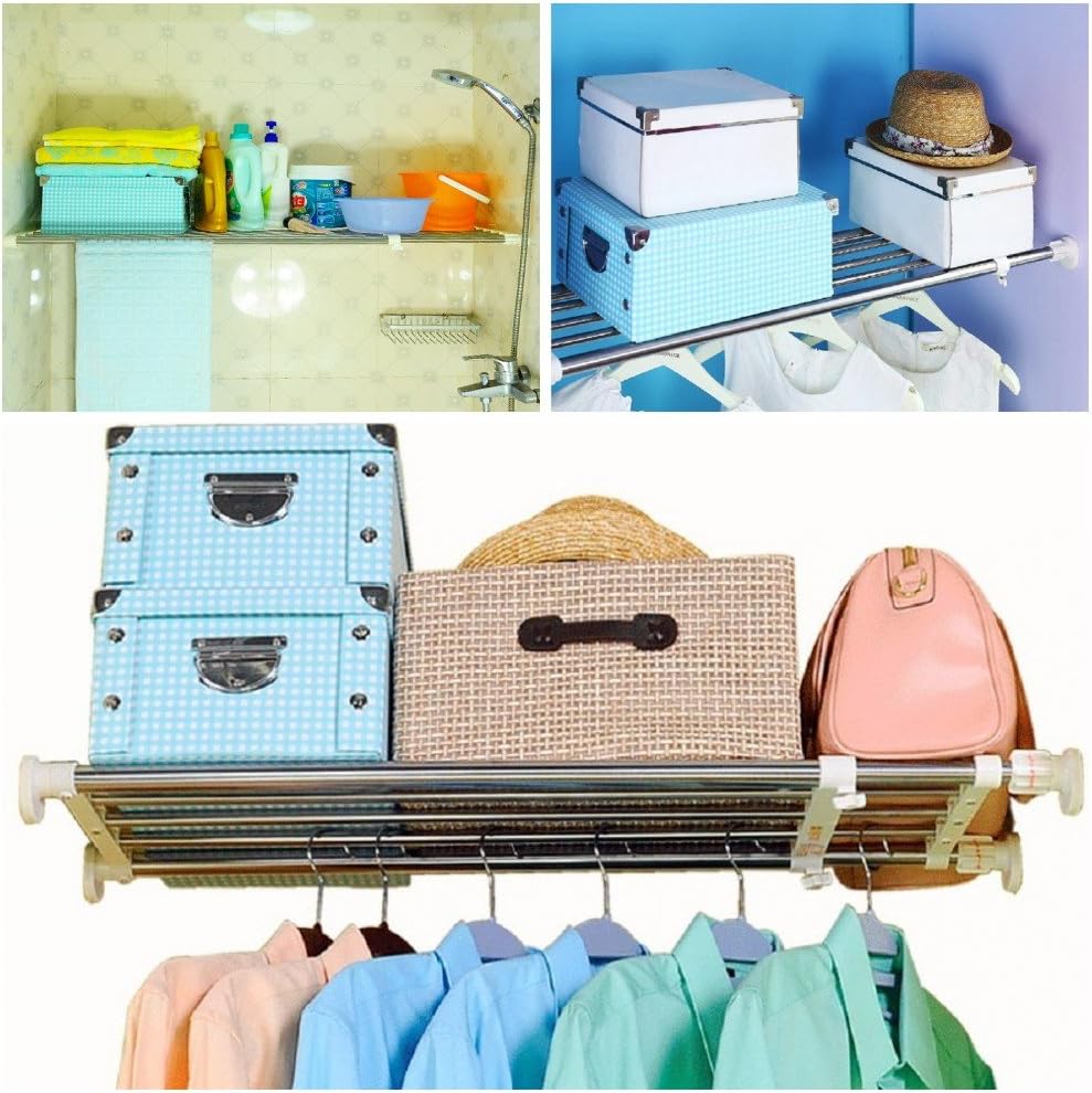 BAOYOUNI Einstellbare Einlegeböden Schrankregal Einstellbare Lagerregal Separator Kleiderschrank Sch