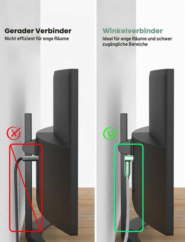 90 Grad Optisches Kabel 1M Rechtwinklig Optisches AudioKabel mit 360 Grad Rotierend Winkelstecker Di