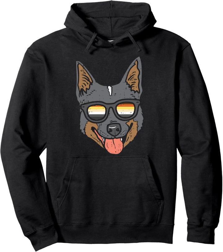 Heeler Cattle Dog LGBTQ Gay Bear Flag Gay Pride Men Pullover Hoodie