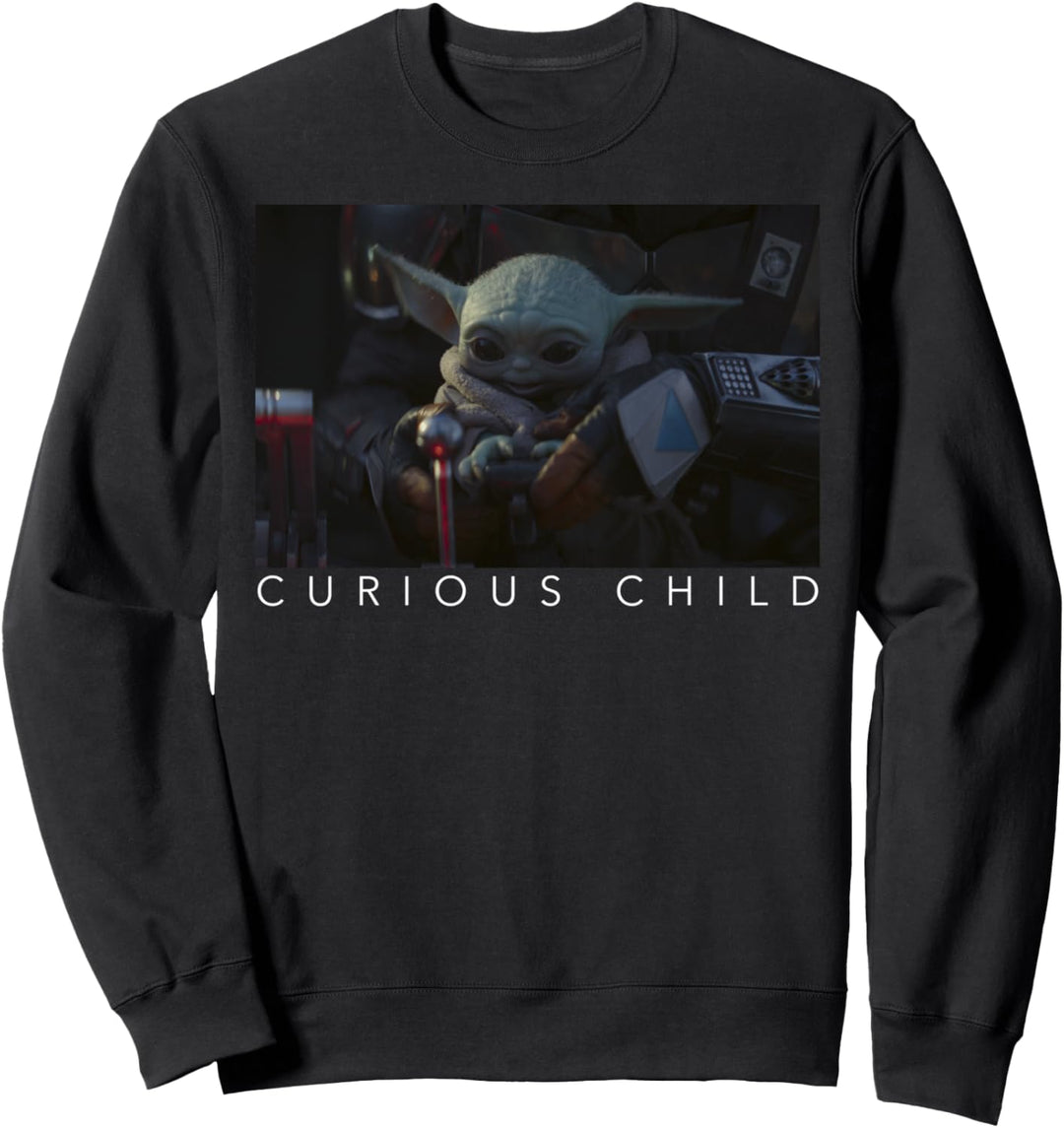 Star Wars The Mandalorian The Child Curious Child Frame Sweatshirt