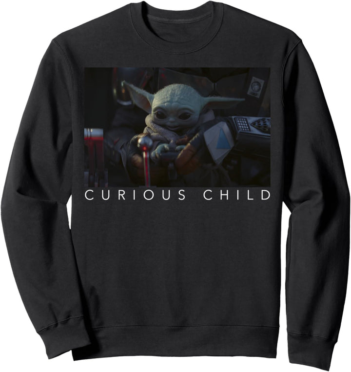Star Wars The Mandalorian The Child Curious Child Frame Sweatshirt