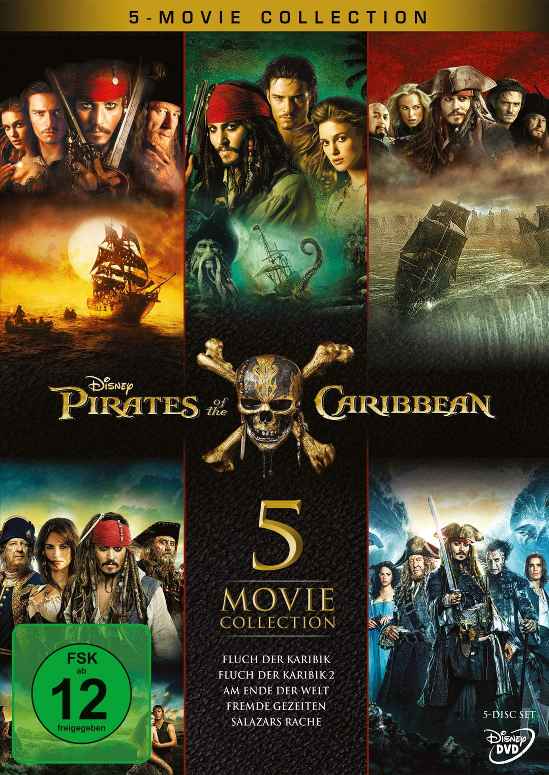 Pirates of the Caribbean 5-Movie Collection [5 DVDs], DVD