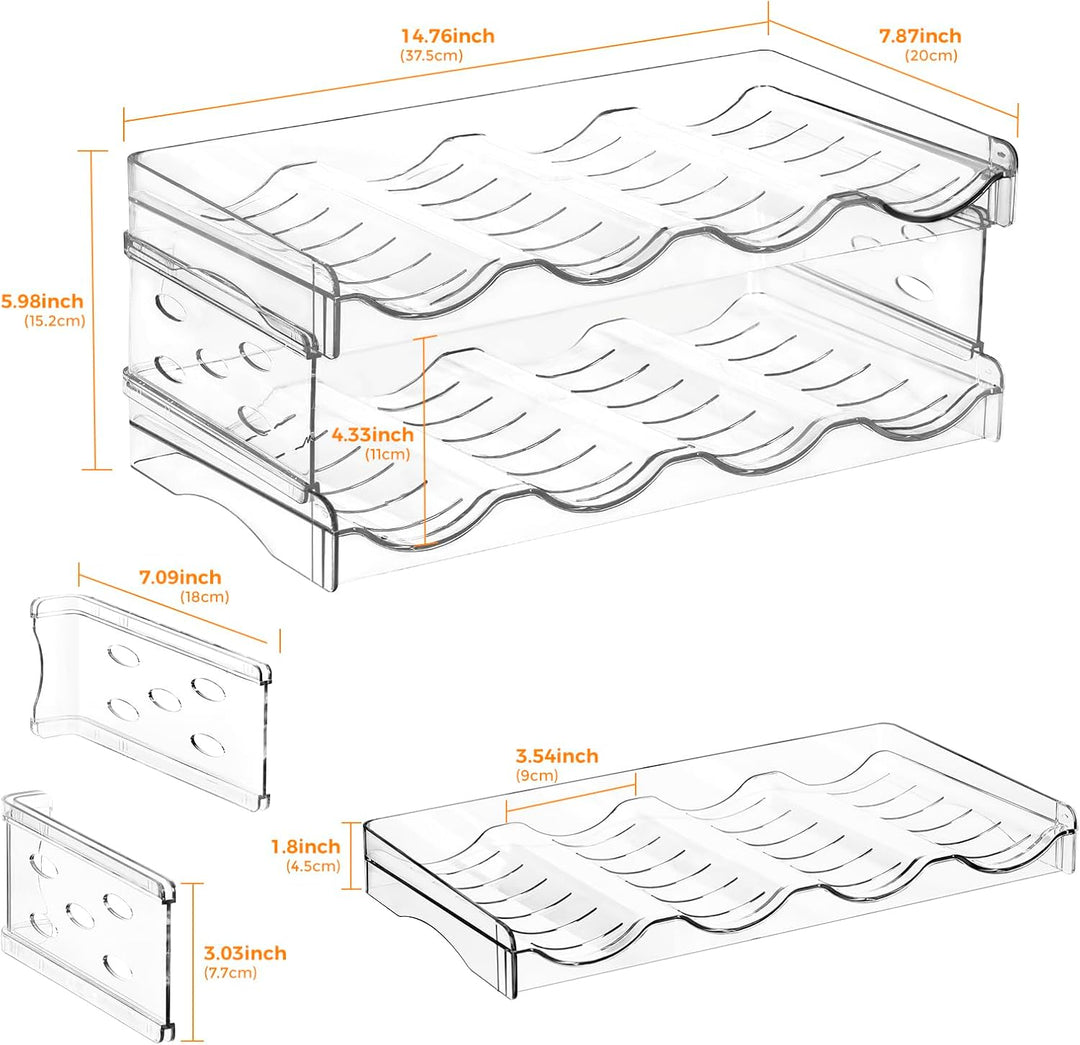 BoxedHome Stapelbarer Flaschenhalter Weinflaschen Halter Weinregal Wein, Flaschen Organizer, Flasche