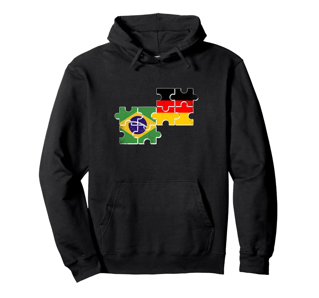 Brasilien Deutschland Flagge Deutsch Brasilianer Pullover Hoodie