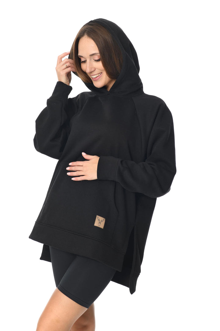 MijaCulture Umstandsmode 2in1 Stillpullover & Umstandspullover Stilltop Stillpulli Stella M014 XXL S
