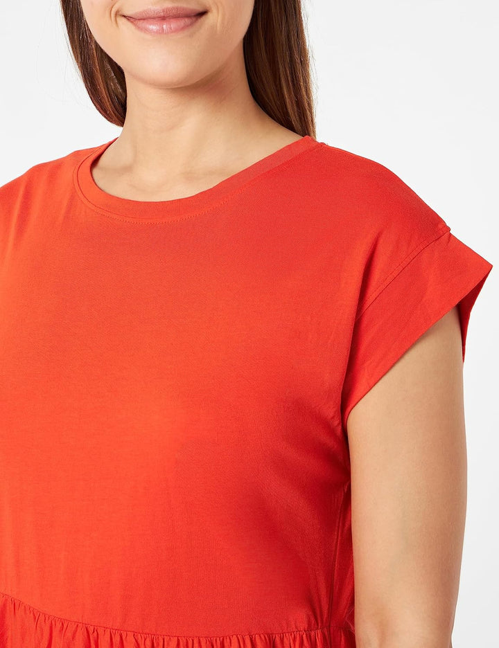 s.Oliver Damen 10.2.11.20.200.2132710 Kleid kurz 42 Orange 2550, 42 Orange 2550