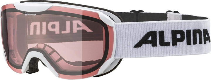 ALPINA Unisex Thaynes Q Skibrille (1er Pack) Einheitsgrösse Weiss, Einheitsgrösse Weiss