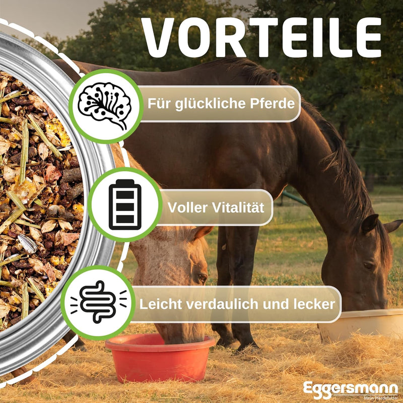 Eggersmann EMH Struktur Equichamp – Pferdemüsli mit Lebendhefe Yea-Sacc 1026 – Unterstützt Gewichtsz