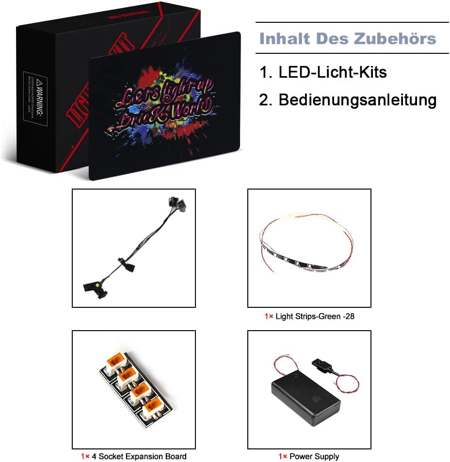 BrickBling Led Licht Set für Lego 76217 Marvel Ich Bin Groot Spielzeug, Led Beleuchtungs Set für Leg