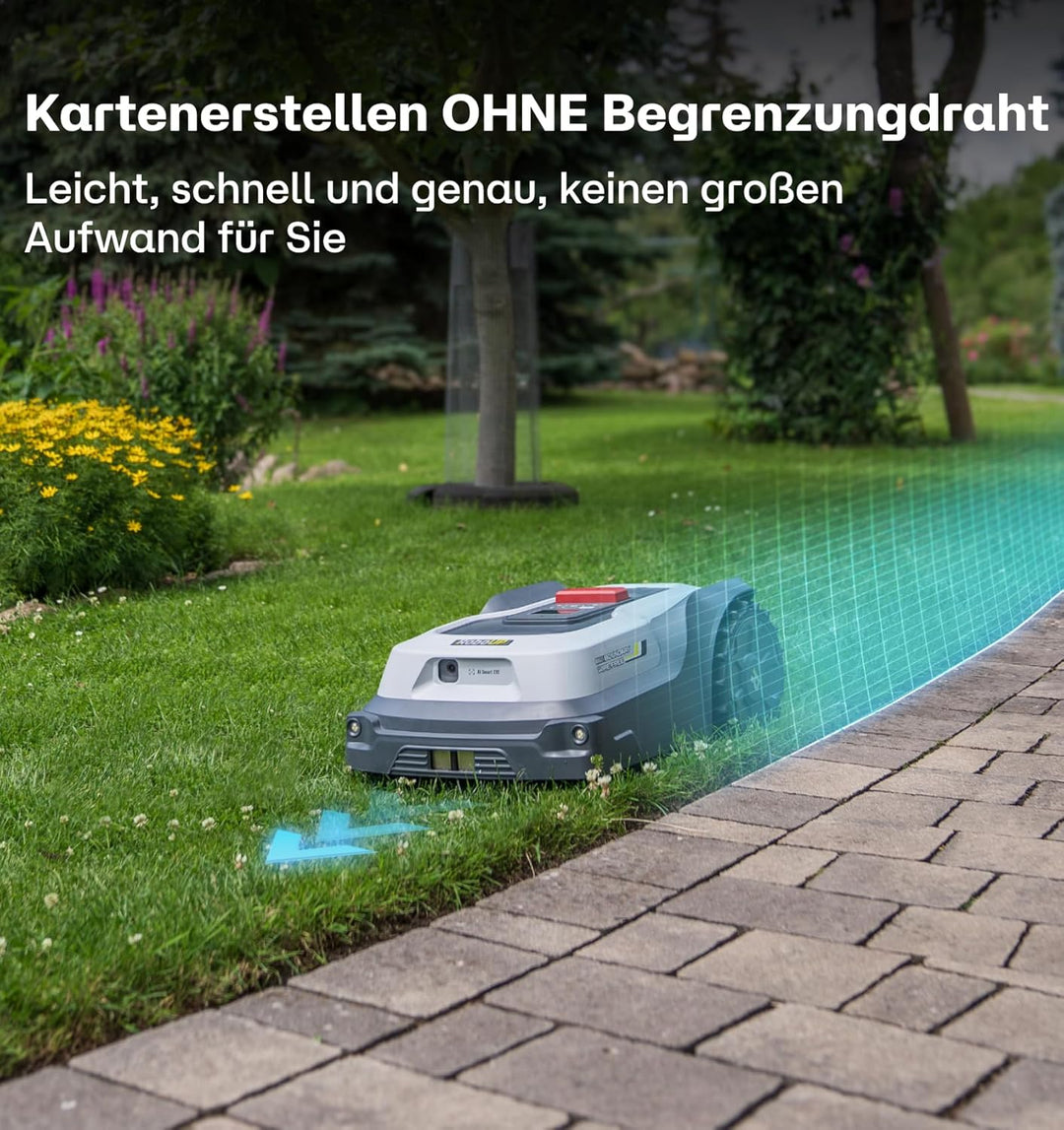 RoboUP T600 Rasenmäher, Mehrzonenverwaltung, EIN-Tasten-Anpassung, kabellose Einrichtung, App-Steuer