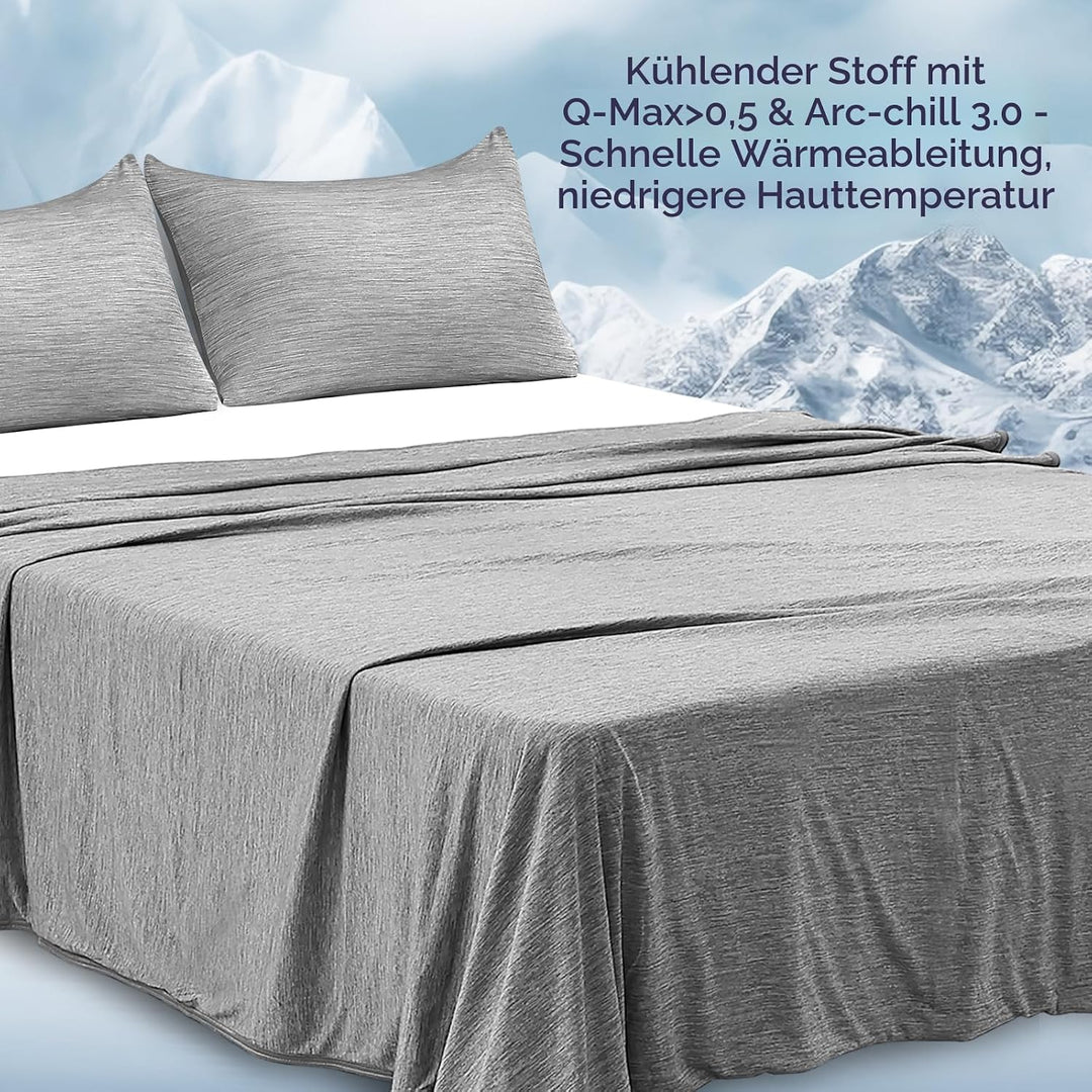 Luxear Selbstkühlende Decke, Arc-Chill Q-Max 0,5 Kühldecke, 2 in 1 Doppelseitige Dünne Sommerdecke B