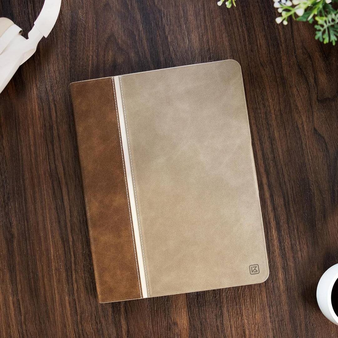 KingBlanc Hülle für iPad 10. Generation 10,9" 2022 mit Stifthalter, Schutzhülle aus veganem Leder, A