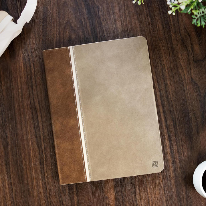 KingBlanc Hülle für iPad 10. Generation 10,9" 2022 mit Stifthalter, Schutzhülle aus veganem Leder, A