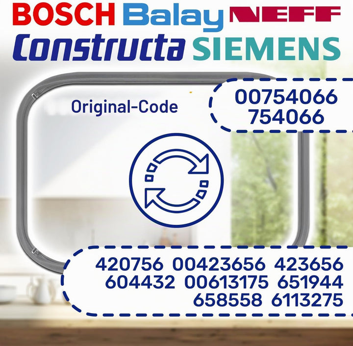 Backofen Dichtung 450x340 mm 00754066 für Bosch für Siemens für Neff