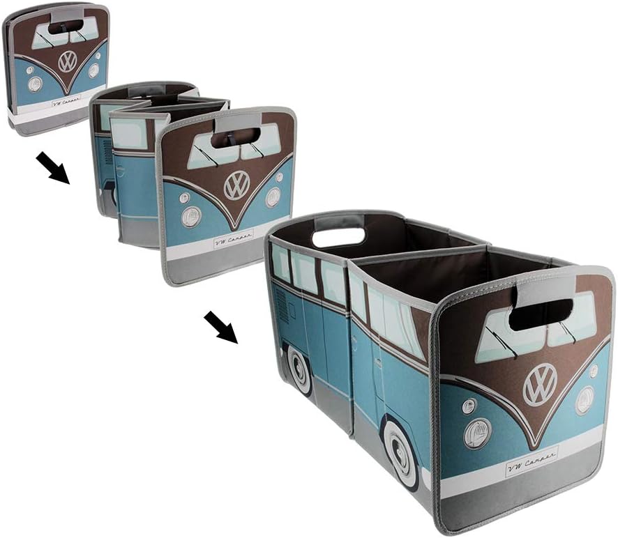 BRISA VW Collection - Volkswagen Falt-Aufbewahrungs-Spielzeug-Kofferraum-Box-Tasche-für-Einkäufe in