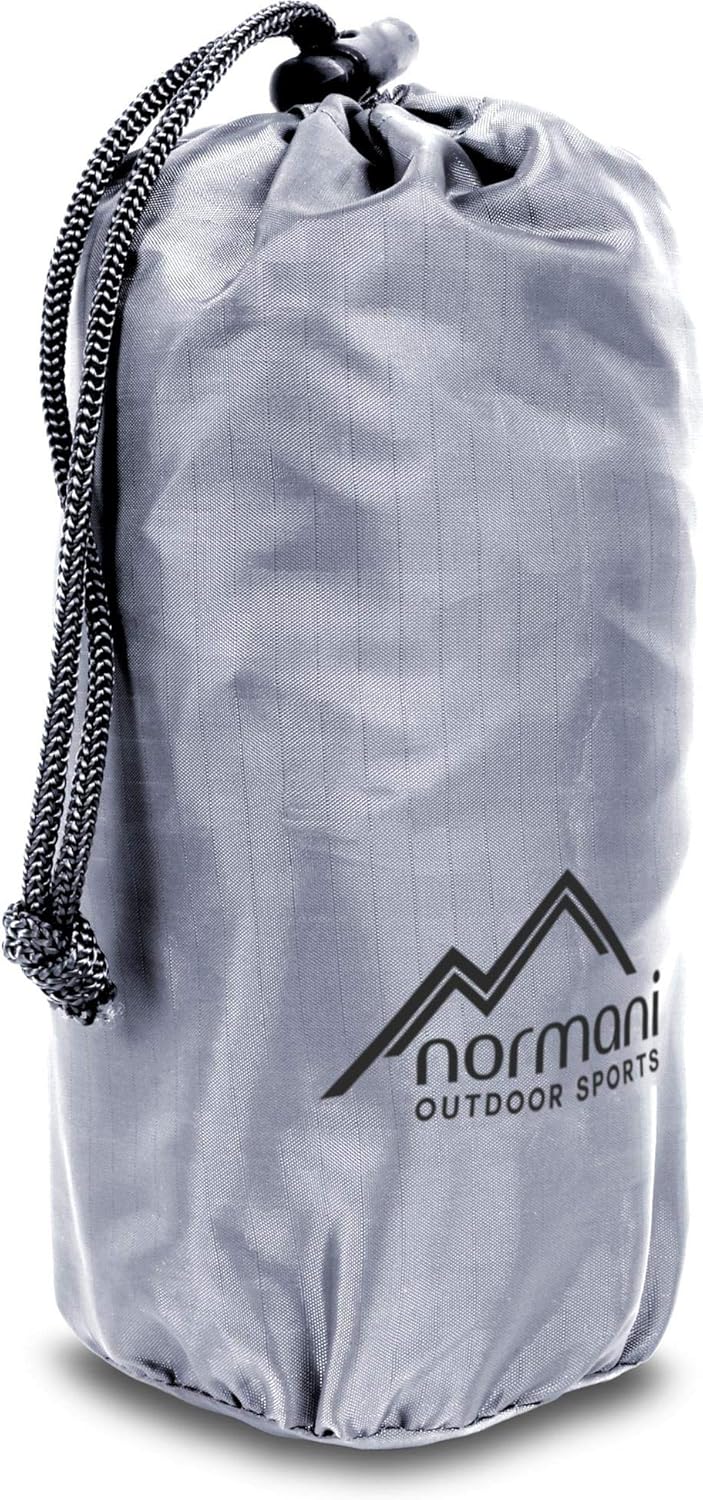 normani Wasserdichter Rucksacküberzug 6000 mm KOMPLETT Reflektierender Raincover Regenhülle Silber R