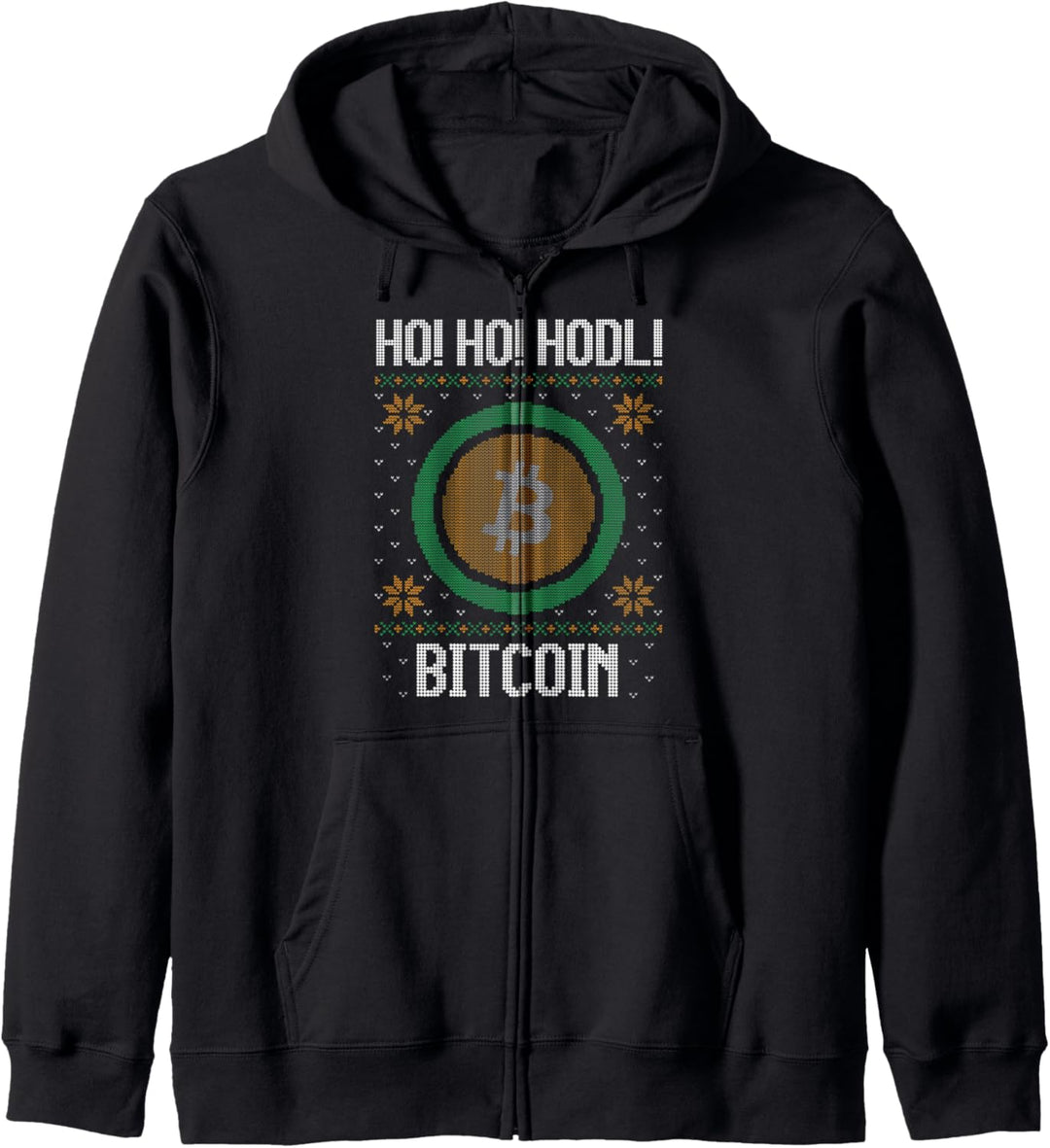 Ho Ho HODL Bitcoin - Fun Bitcoin Cryptocurrency Gear Kapuzenjacke