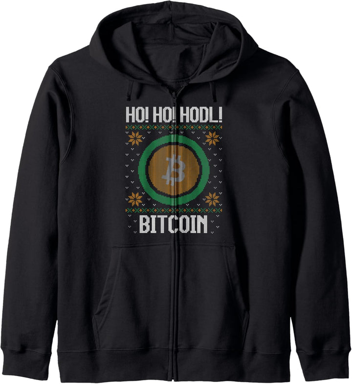 Ho Ho HODL Bitcoin - Fun Bitcoin Cryptocurrency Gear Kapuzenjacke