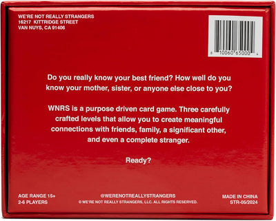 We're Not Really Strangers Kartenspiel – ein interaktives Kartenspiel für Erwachsene und Eisbrecher