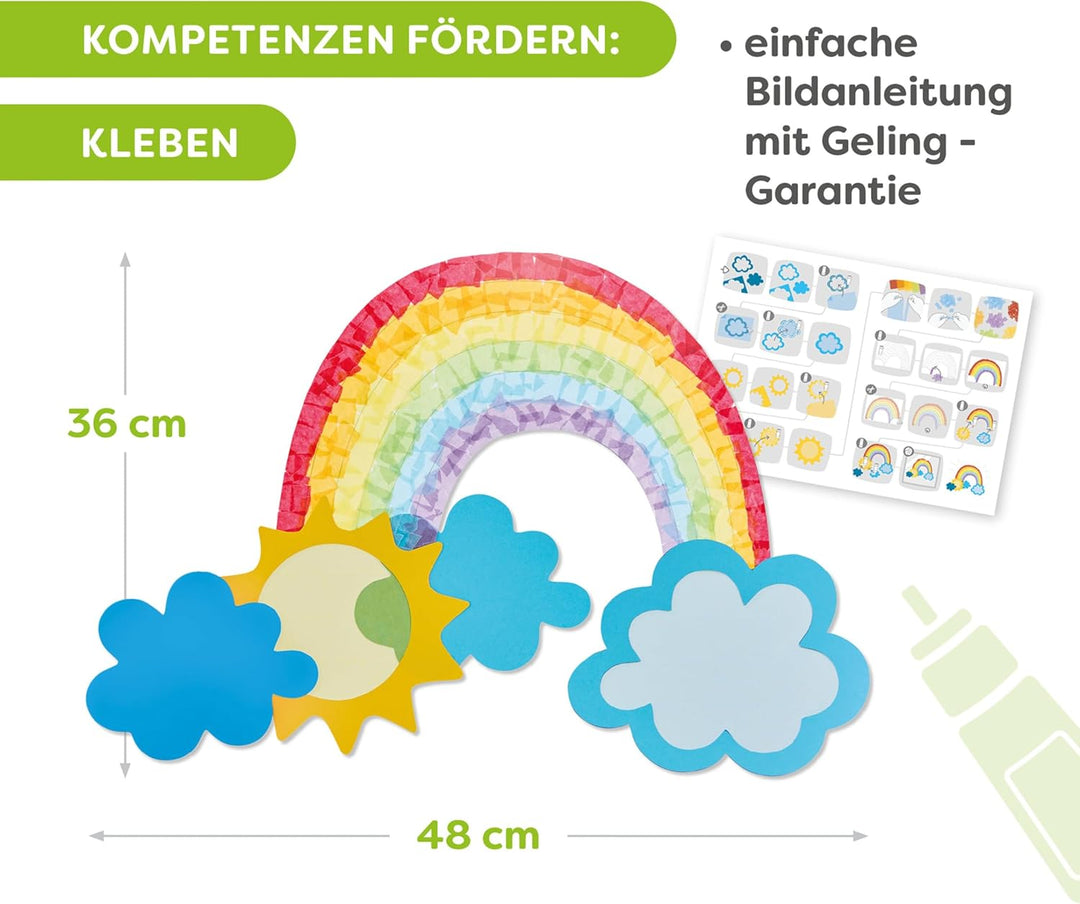 HABA Sachenmacher Bastelsets Fensterbilder im Doppelpack: Erstes Basteln für Kinder ab 3 Jahren, Mal