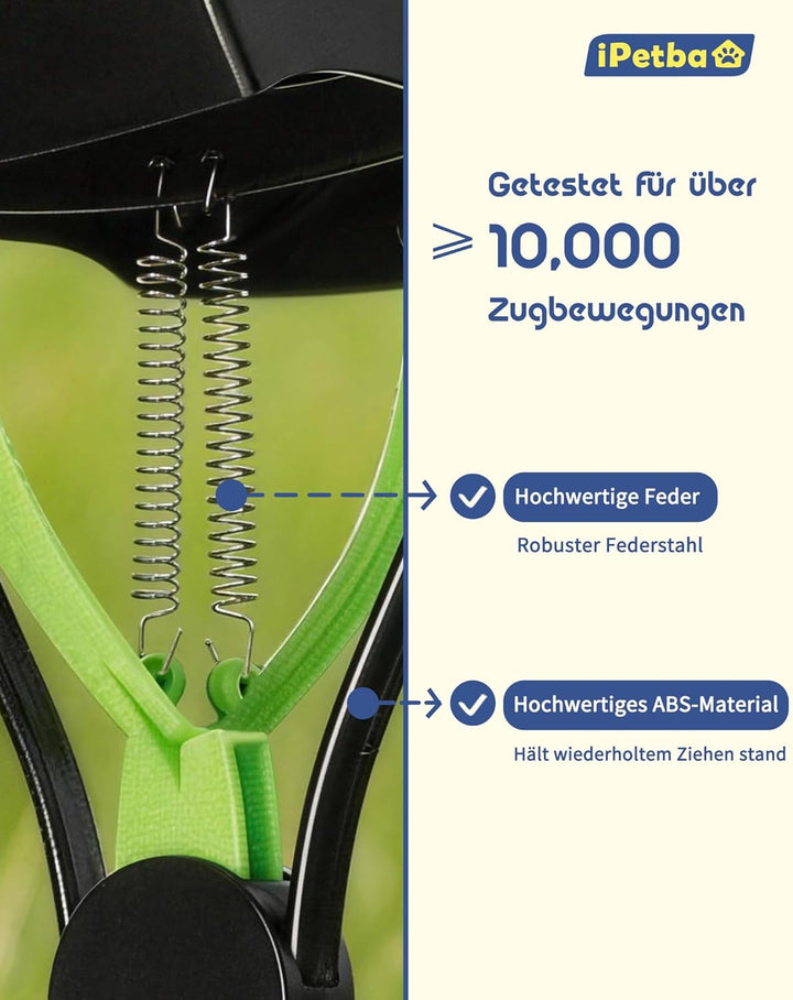 Hundekotsammler für Garten – 81 cm Langer Griff, Kein Bücken, Grasfreundlich, Leicht zu Reinigen, La