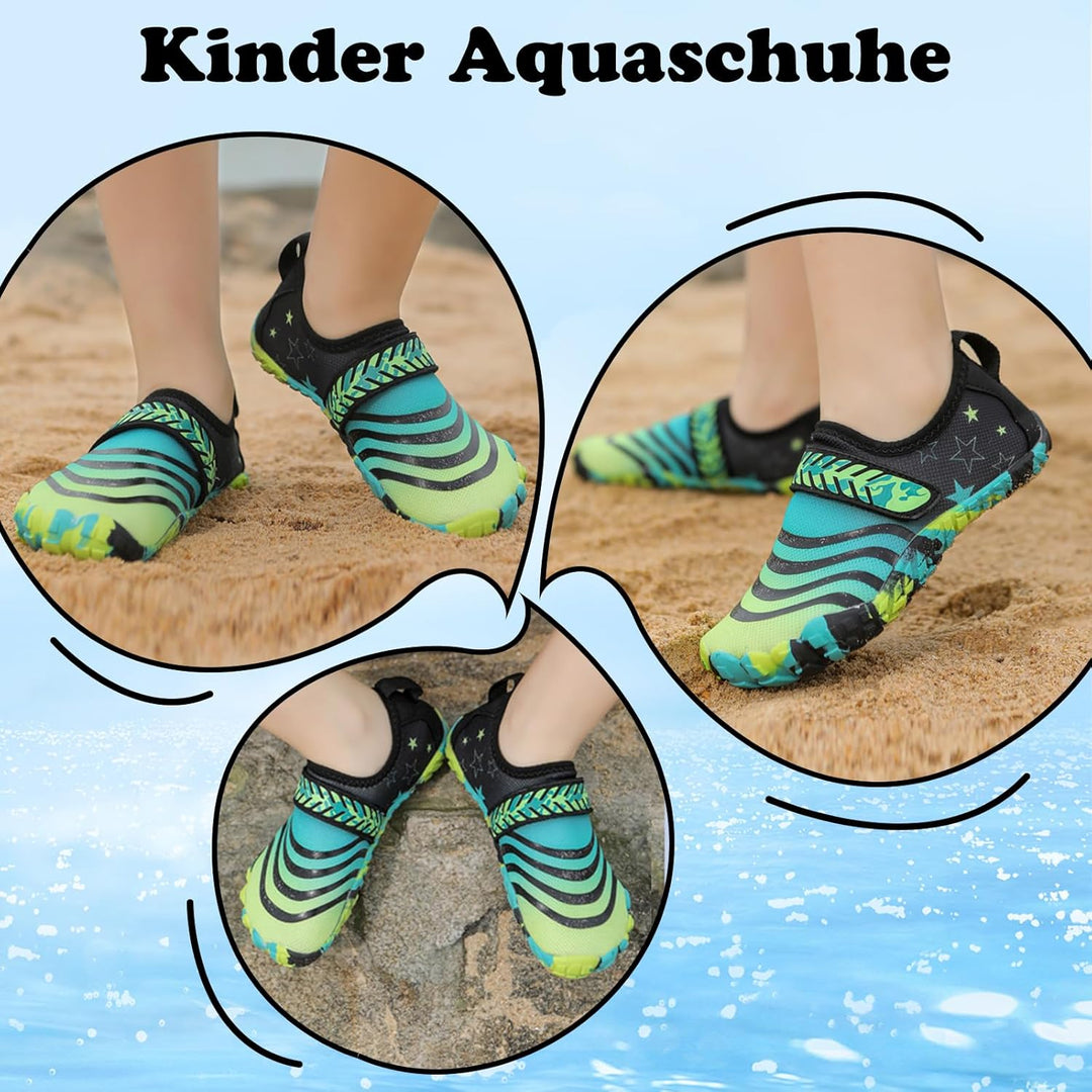 Maxome Kinder Wasserschuhe, Outdoor-Aqua-Socken für Kleinkinder, Jungen, Mädchen, Kinder sportlich S