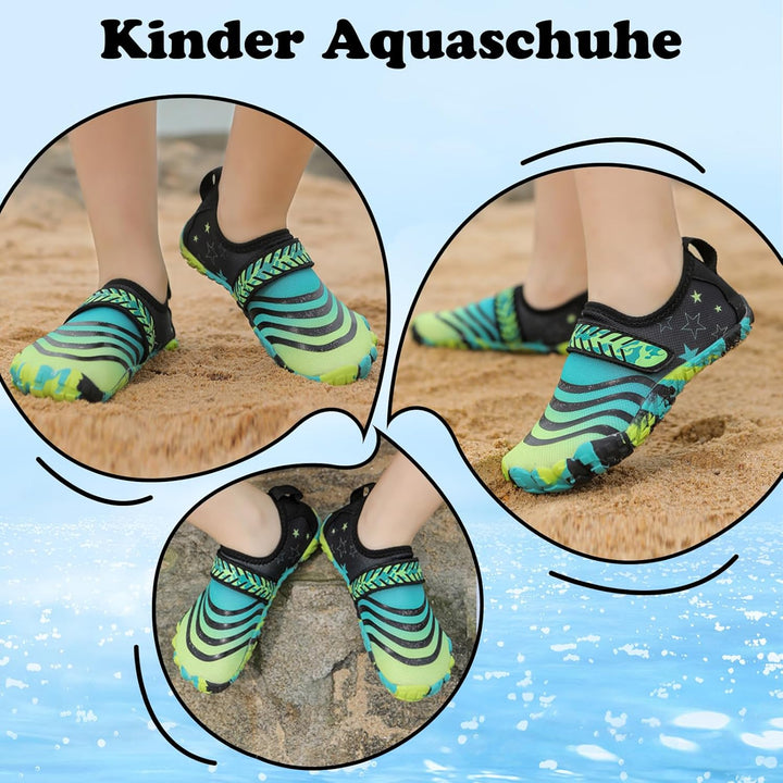 Maxome Kinder Wasserschuhe, Outdoor-Aqua-Socken für Kleinkinder, Jungen, Mädchen, Kinder sportlich S