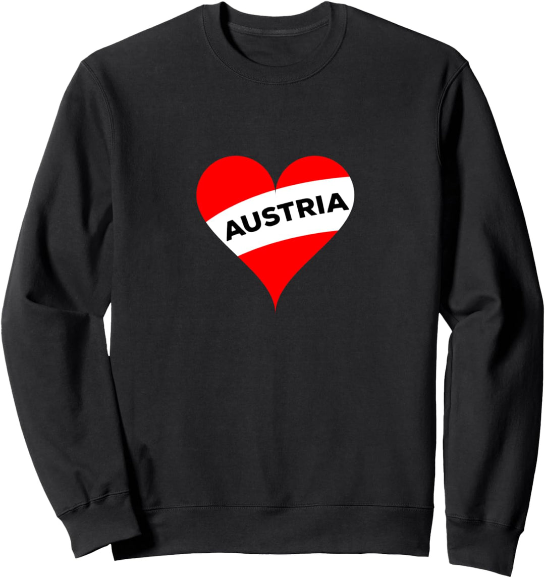 Österreich Flagge Liebe Sweatshirt