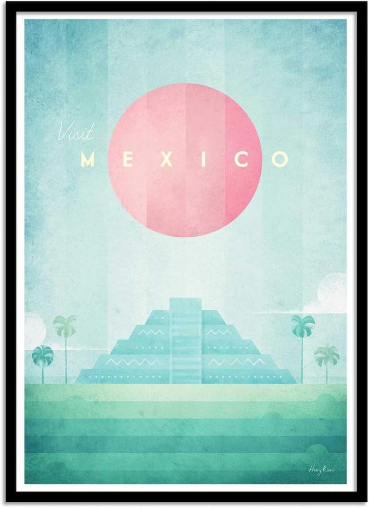 Wall Editions Art-Poster - Visit Mexico - Henry Rivers
