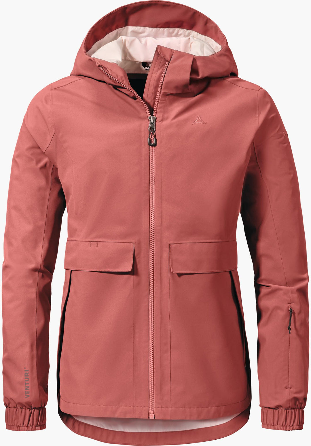 Schöffel Damen Jacket Lausanne L, Funktionsjacke mit Kapuze, wasserdichte Übergangsjacke mit Pack-Aw