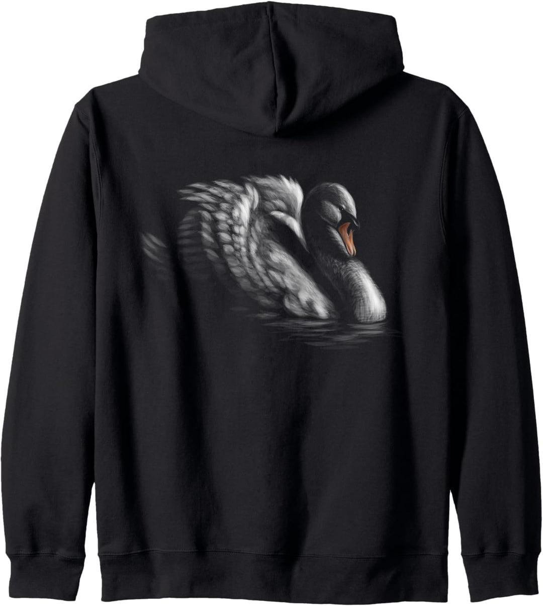 Schwan Portrait Jungen Mädchen Frauen Männer Kapuzenjacke