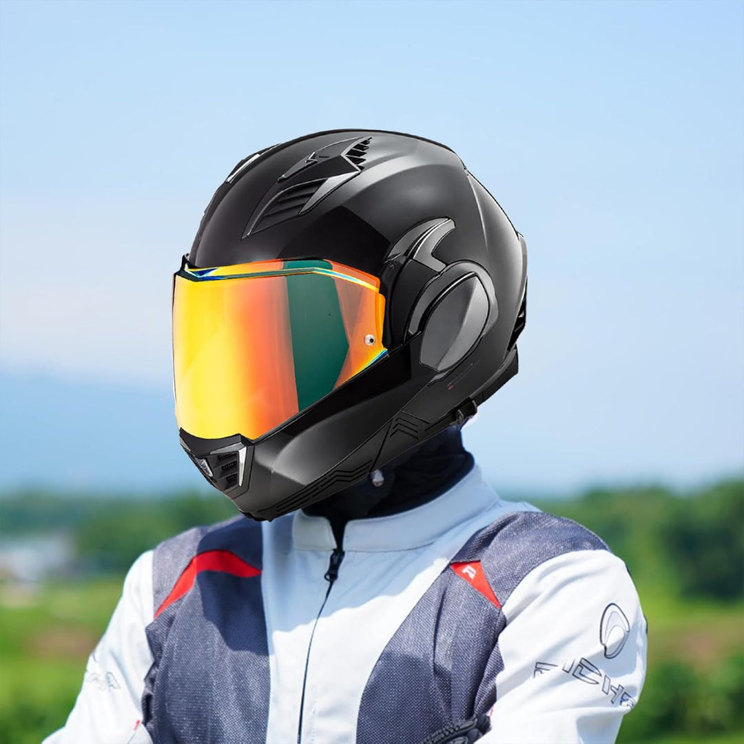 Helmvisier für LS2 FF900/ Valiant II,Motorradhelm Visier,Motorrad Wind Schild Helm Objektiv Visier,V