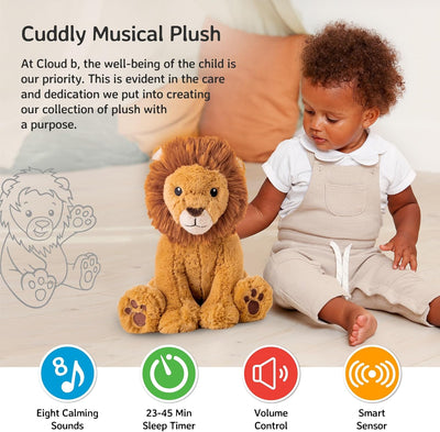 Cloud b Soothing Sound Machine | Cuddly Stuffed Animal | 4 White Noise and 4 Lullabies | Auto-Shutof