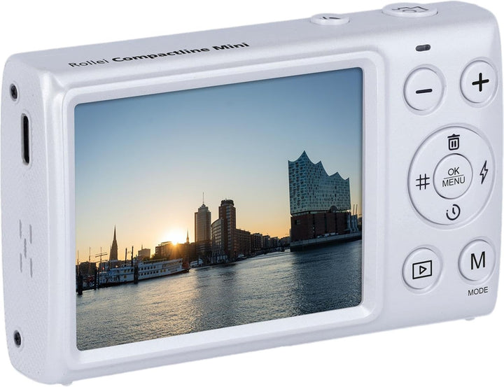ROLLEI Compactline Mini Digitale Kompaktkamera Weiss, nicht vorhanden opt. Zoom