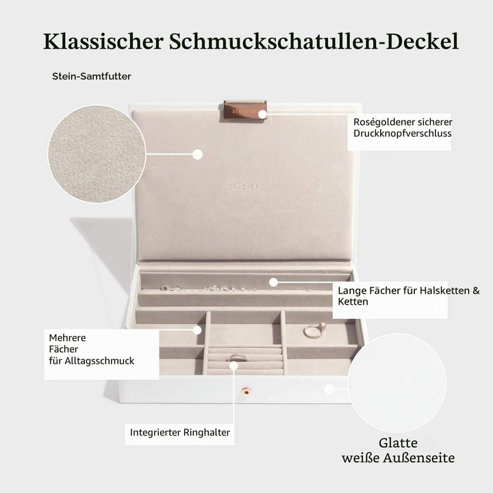 Stackers Weiss & Roségold Klassisch Schmuckschatulle -4 White & Rose Gold, White & Rose Gold