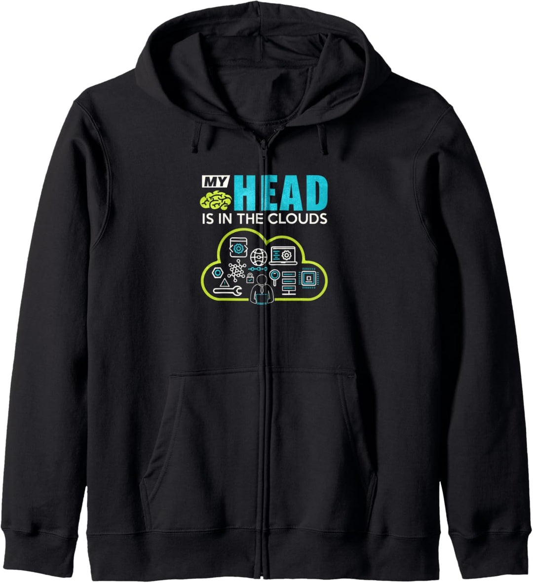 Tech Humor Cloud Engineer Dev Ops Developer T Shirt Kapuzenjacke