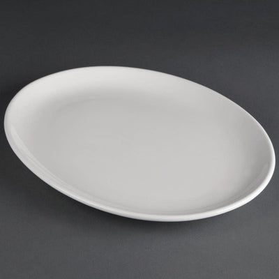 Athena Hotelware CC212 Coupe Platte, oval, 30,5 cm (Pack von 6),Weiss 30.5 cm Geschirr, 30.5 cm Gesc