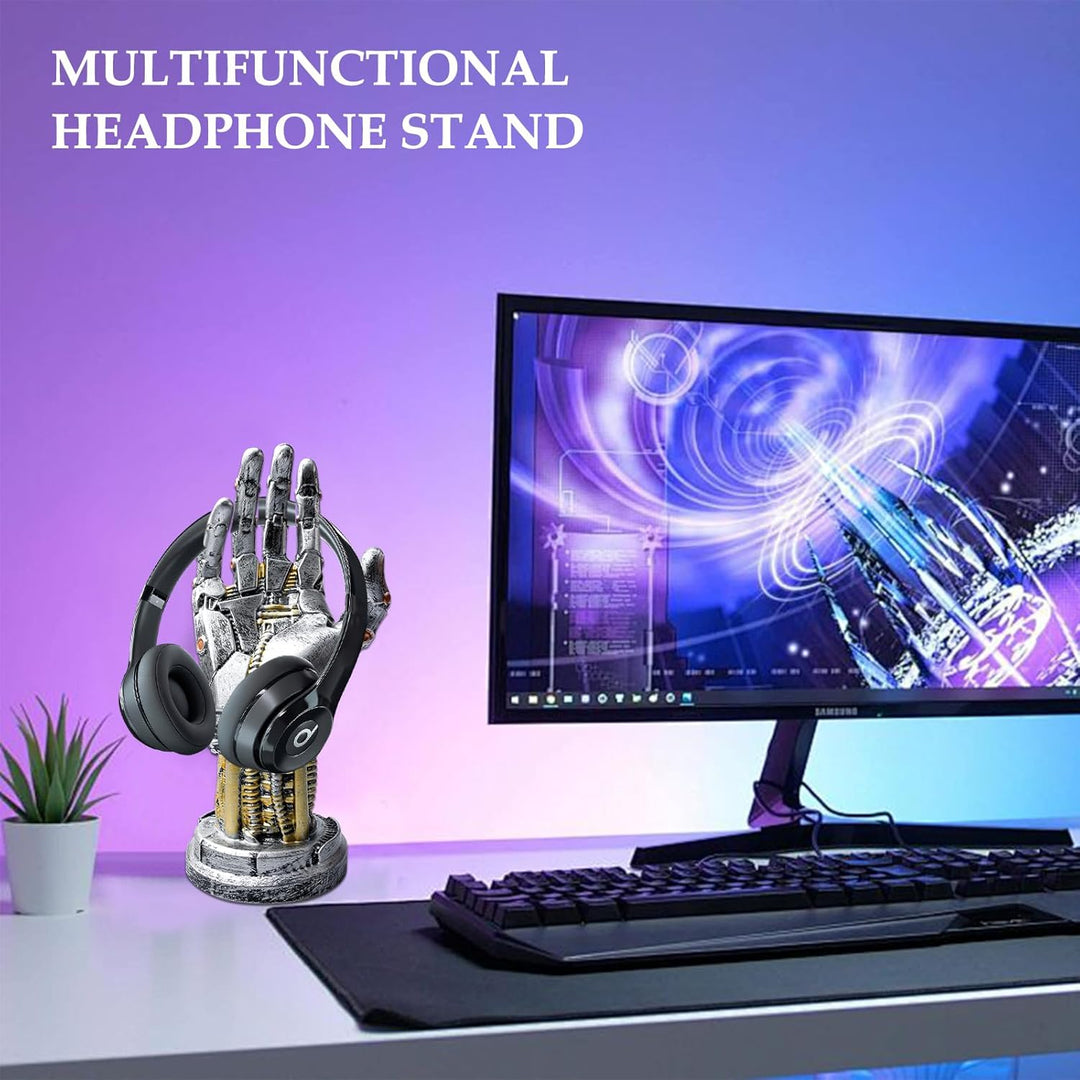 Cyberpunk Kopfhörerständer, Gaming Headset Halterung und Controller Ständer Controller Halterung Fut