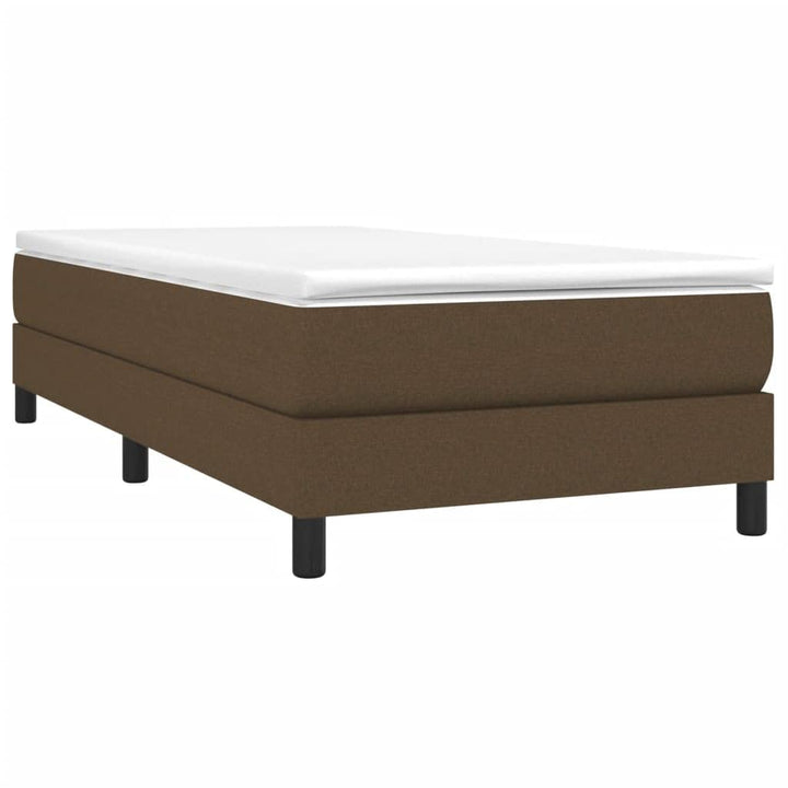 vidaXL Boxspringbettgestell Dunkelbraun 80x200 cm Stoff Dunkelbraun 25 cm/ 80 x 200 cm, Dunkelbraun