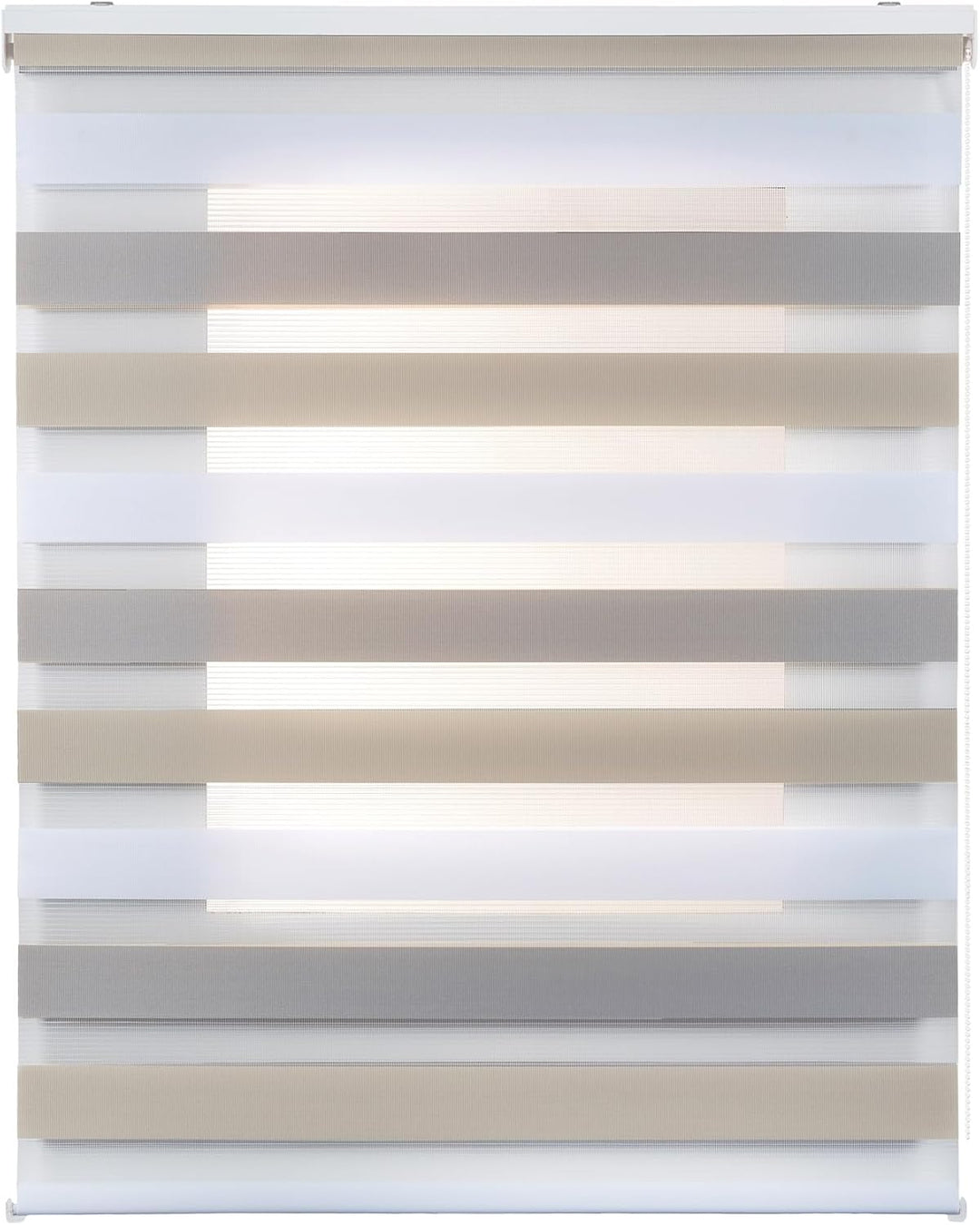 STORESDECO Doppelrollo, Duo Rollo für Fenster und Türen, Zebra Rollo Lichtdurchlässig und verdunkeln