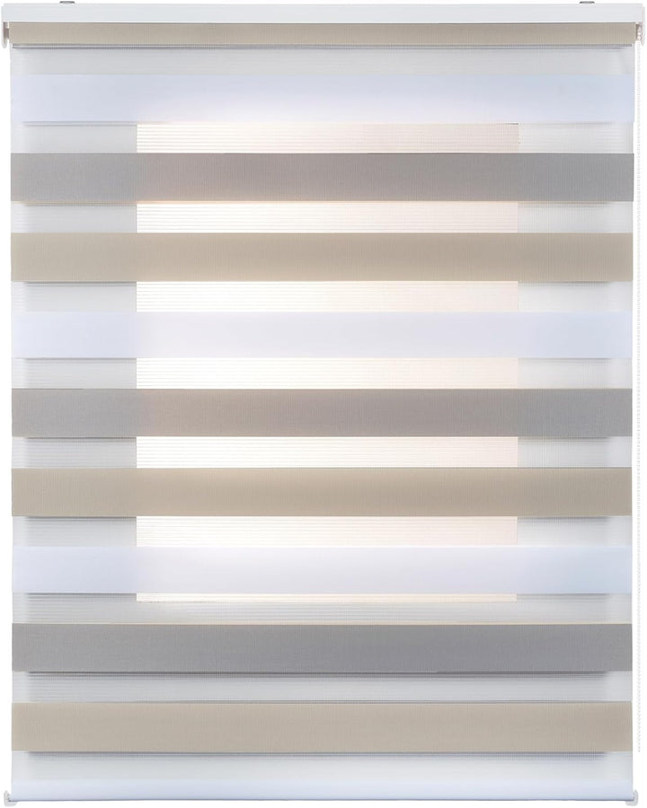 STORESDECO Doppelrollo, Duo Rollo für Fenster und Türen, Zebra Rollo Lichtdurchlässig und verdunkeln