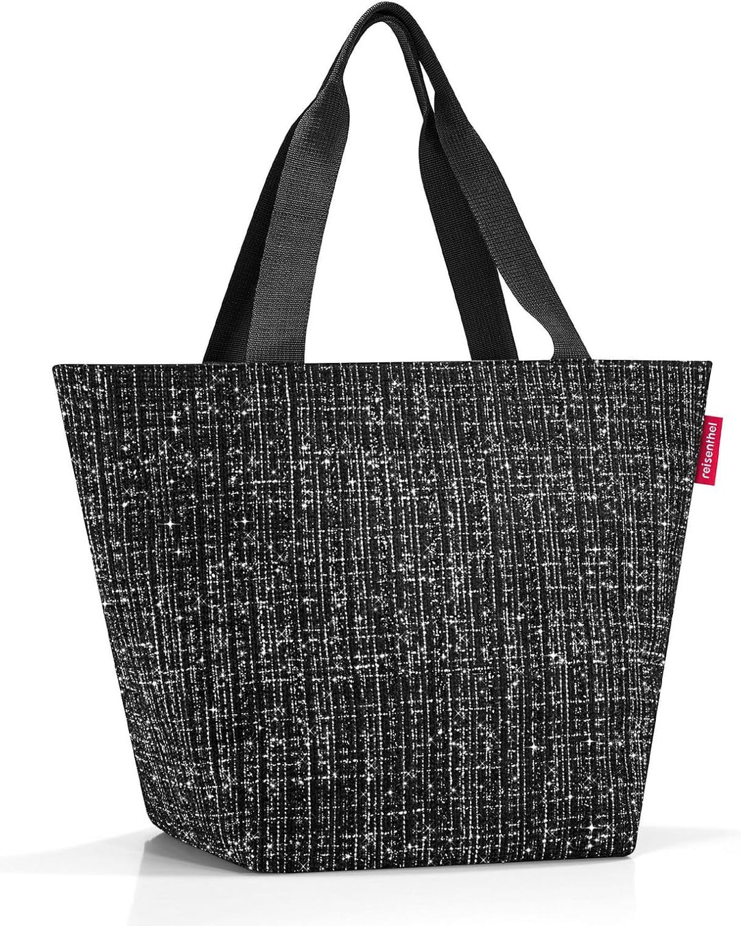 reisenthel shopper bouclé black – Geräumige Shopping Bag und edle Handtasche in einem – Aus wasserab