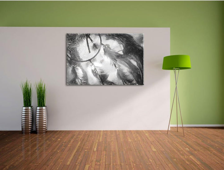 Pixxprint Traumfänger als Leinwandbild/Grösse: 100x70 / Wandbild/Kunstdruck/fertig bespannt, 100x70