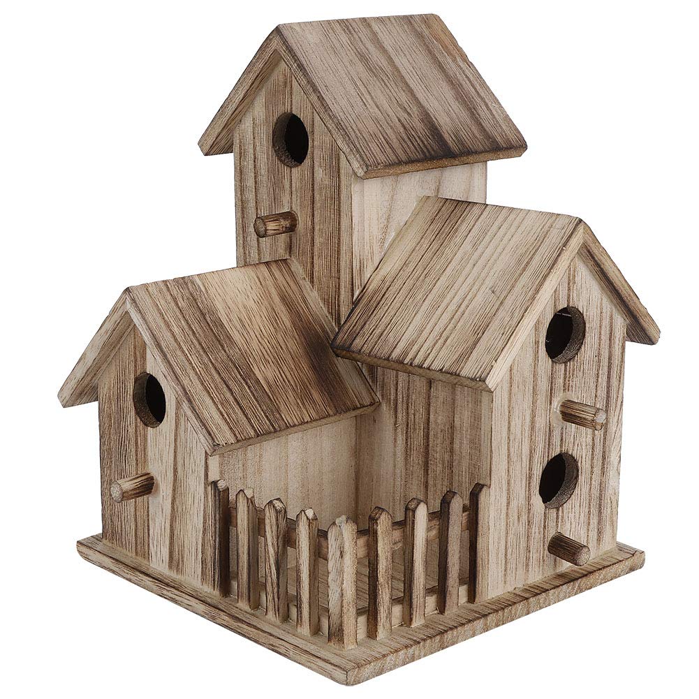Vogelhaus aus Holz, Kleiner Hängender Vogel-Nistkasten, Outdoor-Garten-Vogelhaus-Haustierbedarf Deko