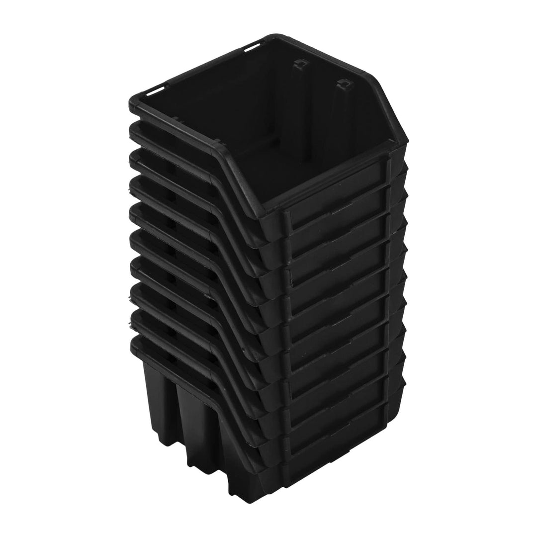 PAFEN Stapelboxen Set – 10x Stapelbox für Werkzeugwand 115 x 75 x 118 mm – Sichtbox Stapelkasten Sta