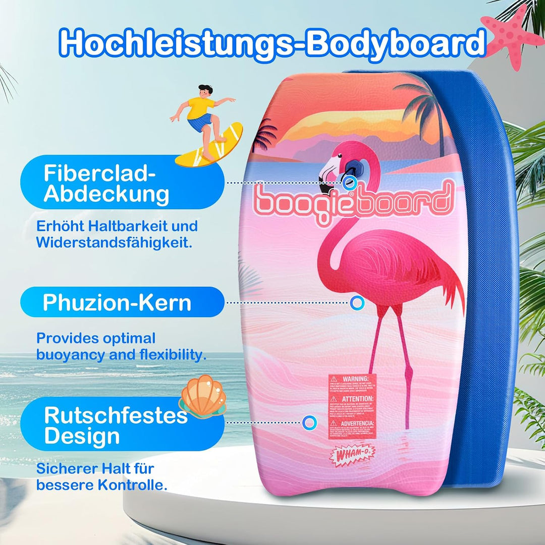 Wham-O Bodyboard – stabiles Boogie Board mit Fiberclad-Beschichtung und Phuzion-Kern für den Einsatz